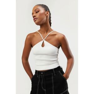 Oak and Fort Keyhole Tank in Cream NWOT